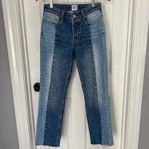 BDG Jessye Straight Leg Spliced Jeans